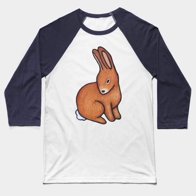 little bunny rabbit Baseball T-Shirt by Parakeet Moon